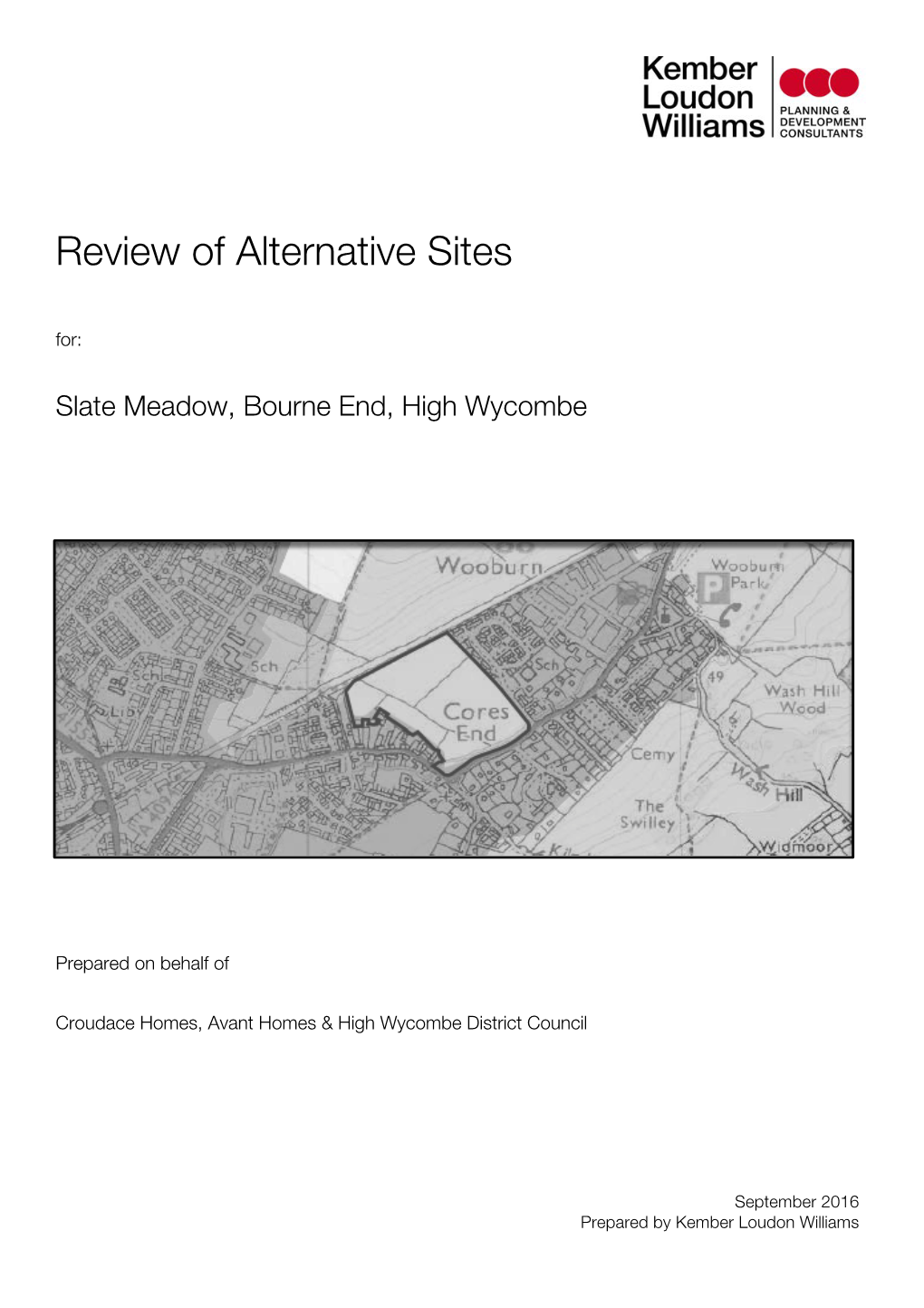 Slate Meadow Reserve Site: Sequential Review of Alternative Sites