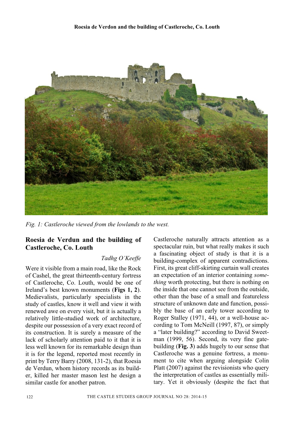 Roesia De Verdun and the Building of Castleroche, Co. Louth