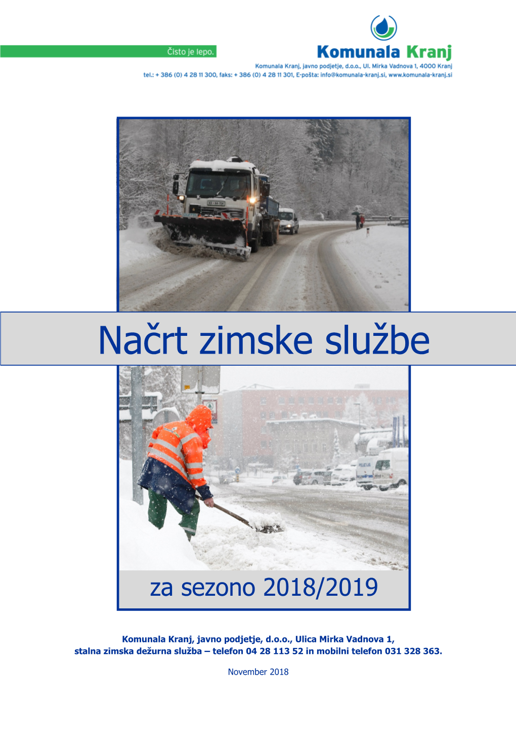 Načrt Zimske Službe