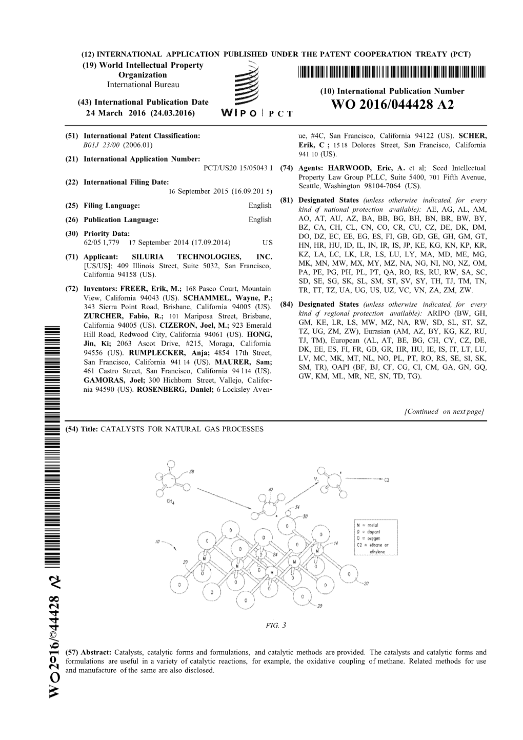 WO 2016/044428 A2 24 March 2016 (24.03.2016) P O P C T