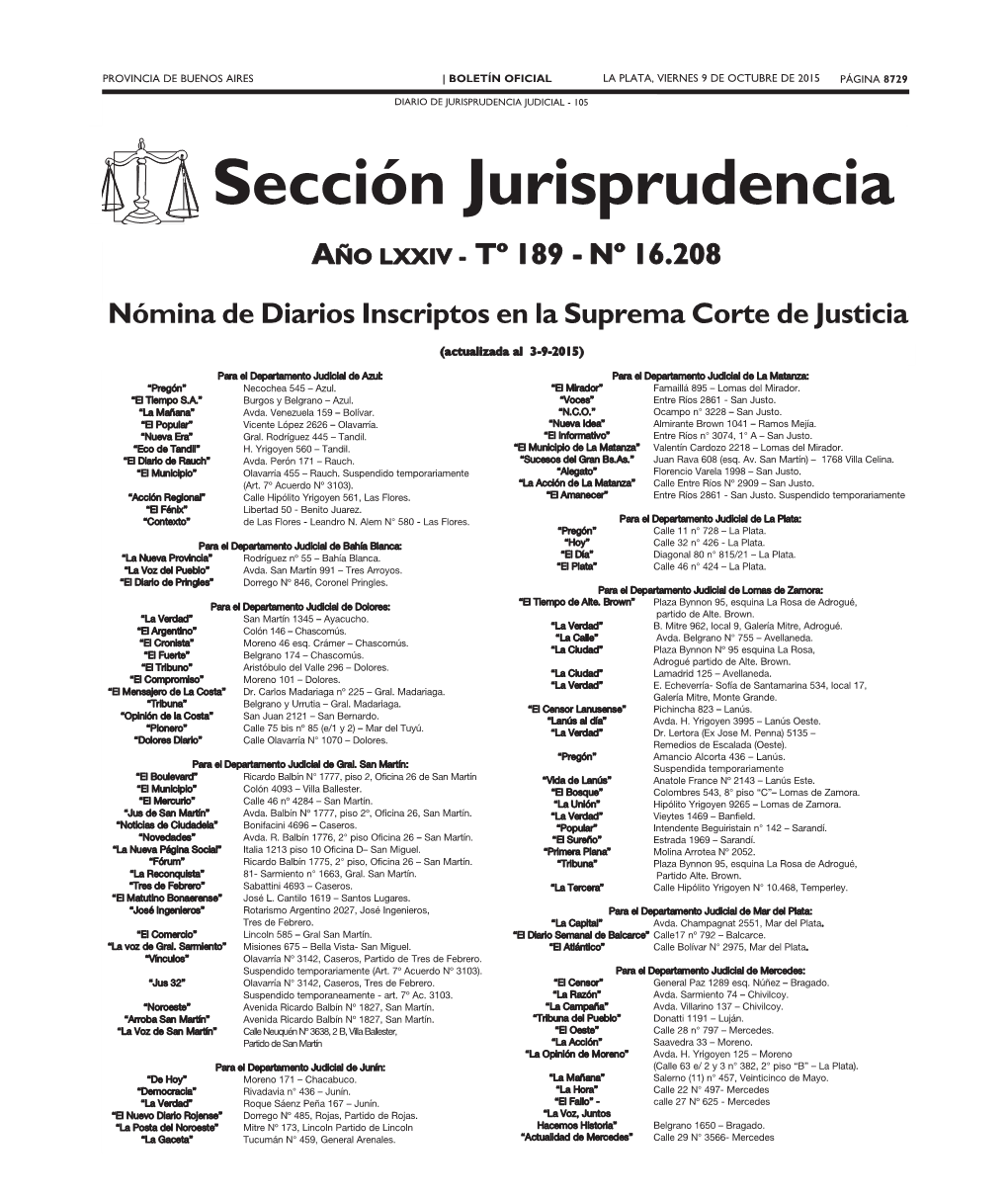 Sección Jurisprudencia