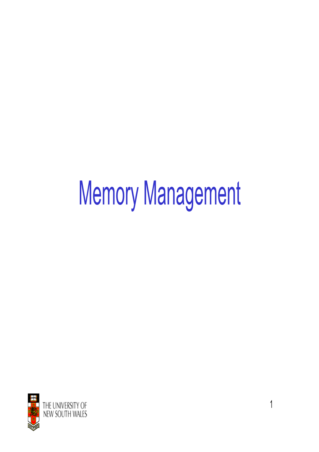Memory Management