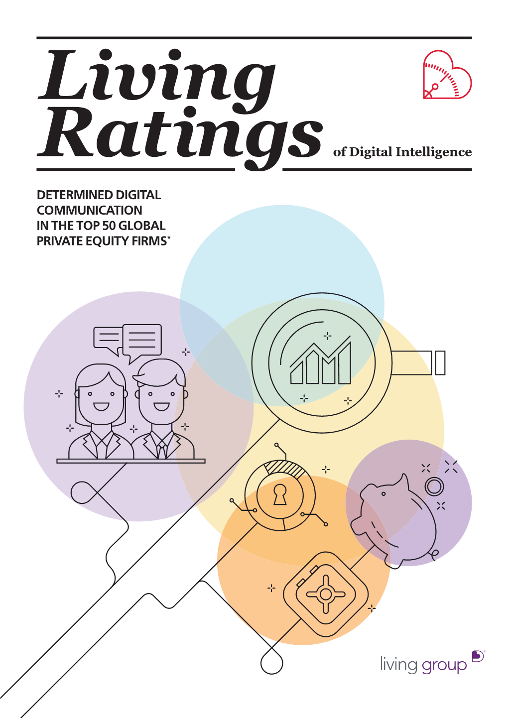 DETERMINED DIGITAL COMMUNICATION in the TOP 50 GLOBAL PRIVATE EQUITY FIRMS* Living Ratings of Digital Intelligence