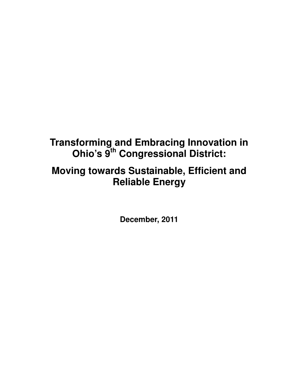 Renewable Energy and Energy Efficiency Commitments…………………………