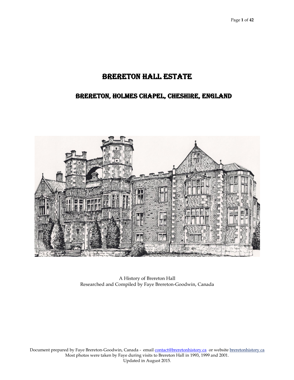 Brereton Hall Estate