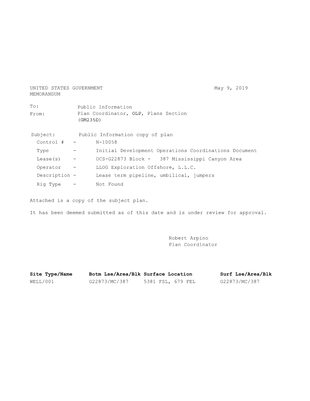 LLOG Exploration Offshore, L.L.C