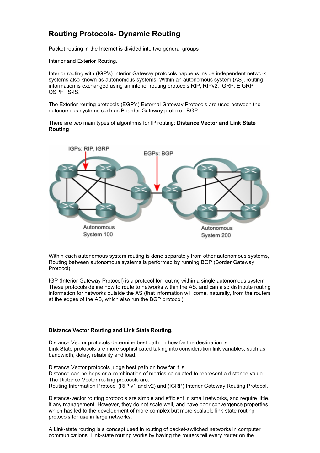 Configuring Routing Protocols