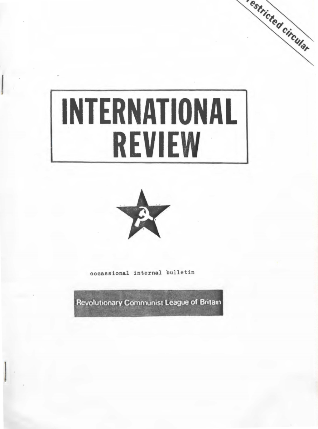 International Review ·