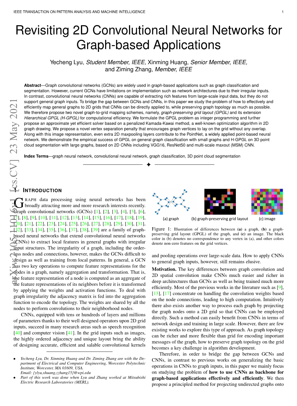 Revisiting 2D Convolutional Neural Networks for Graph-Based Applications