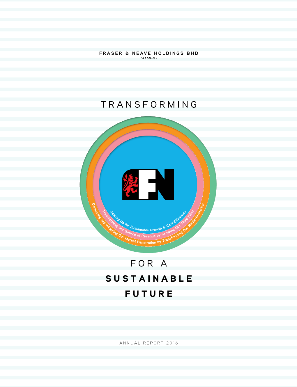 ANNUAL REPORT 2016 Transforming F&N for a Sustainable Future
