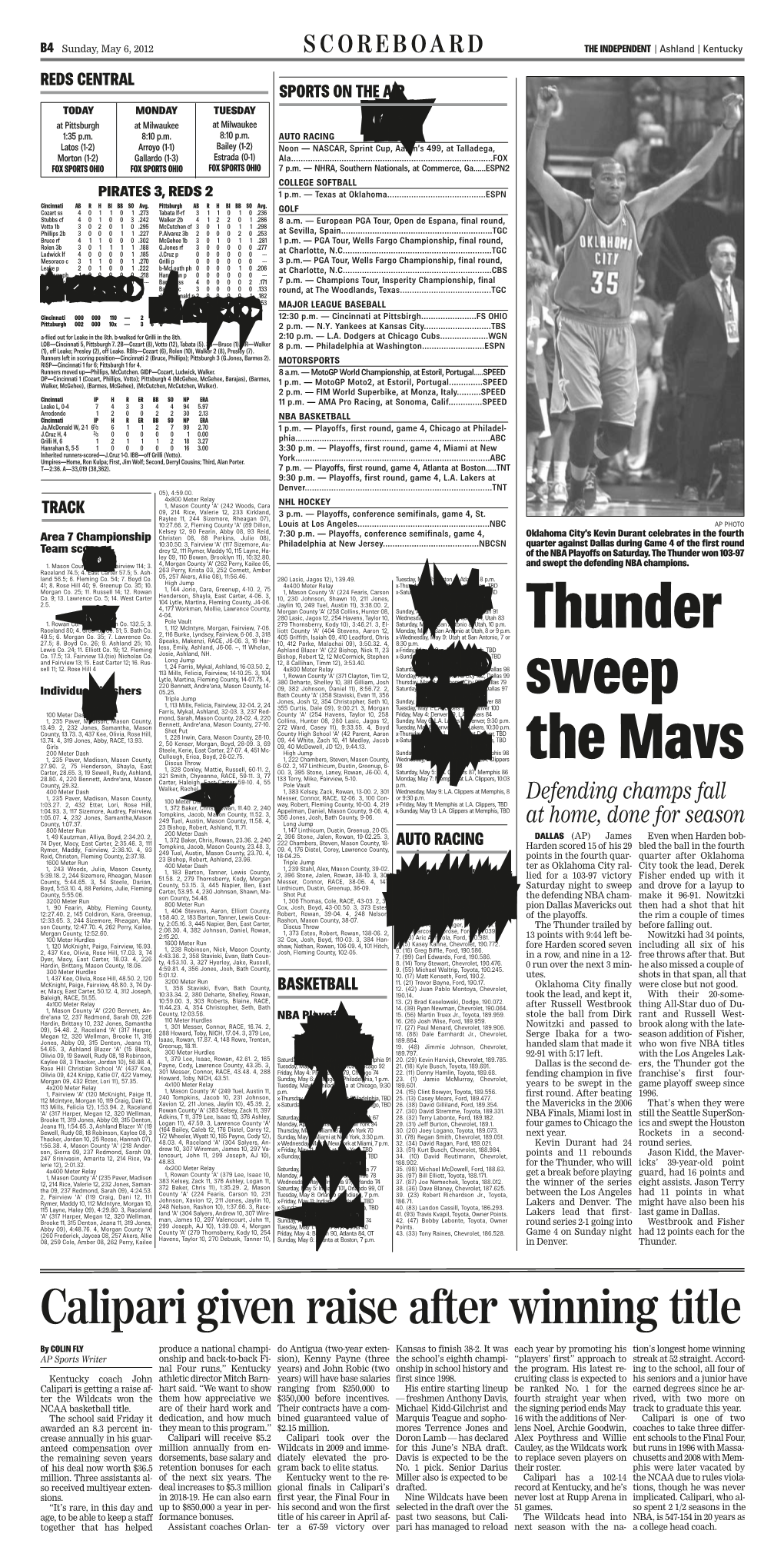 Thunder Sweep the Mavs