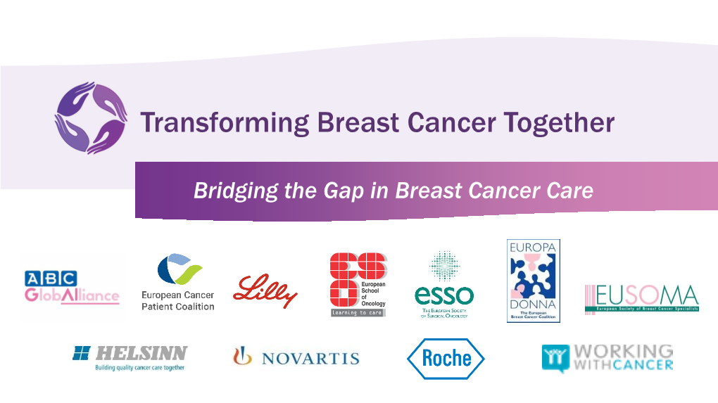 TBCT Webinar: Bridging the Gap in Cancer Care