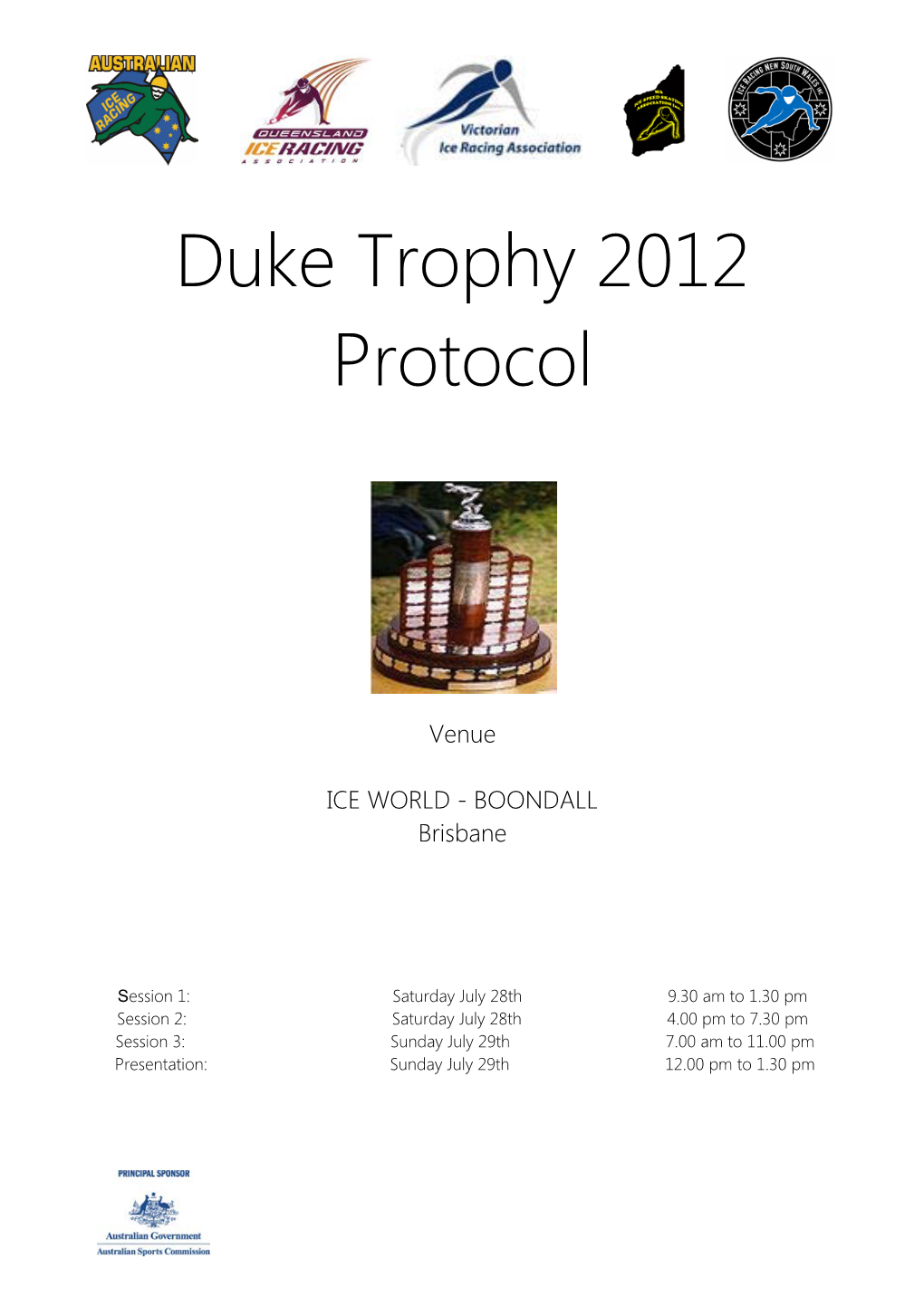 Duke Trophy 2012 Protocol