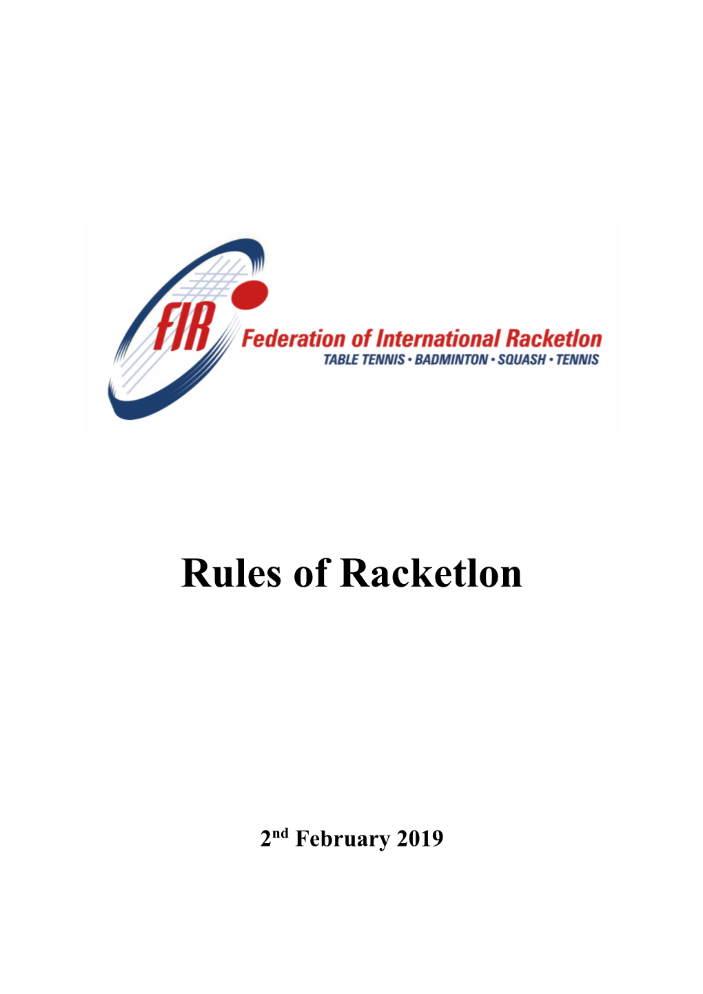 Rules of Racketlon