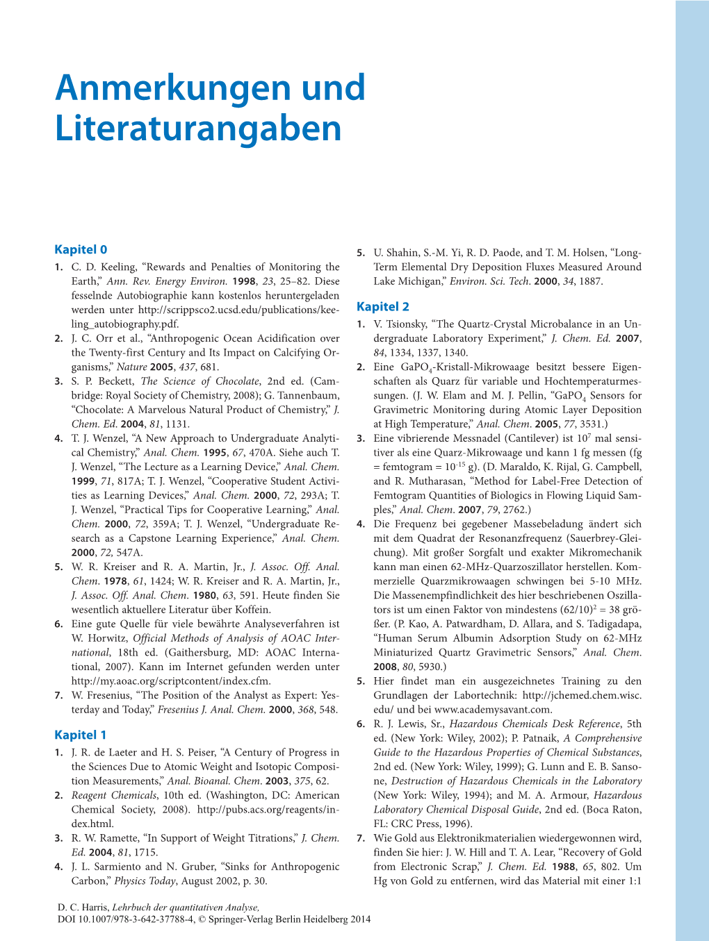 Anmerkungen Und Literaturangaben