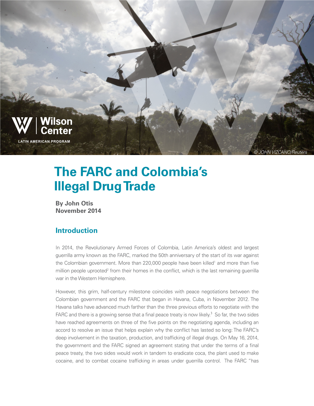 The FARC and Colombia's Illegal Drug Trade