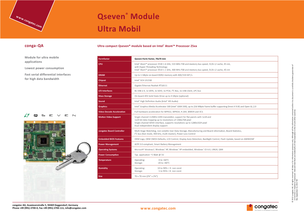 Ultra Mobil Qseven® Module