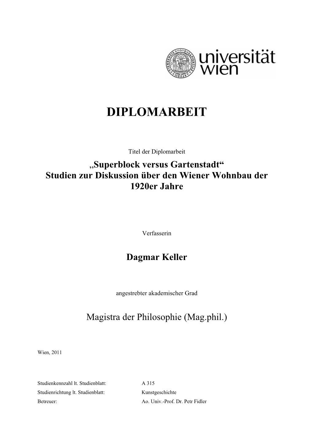 Diplomarbeit