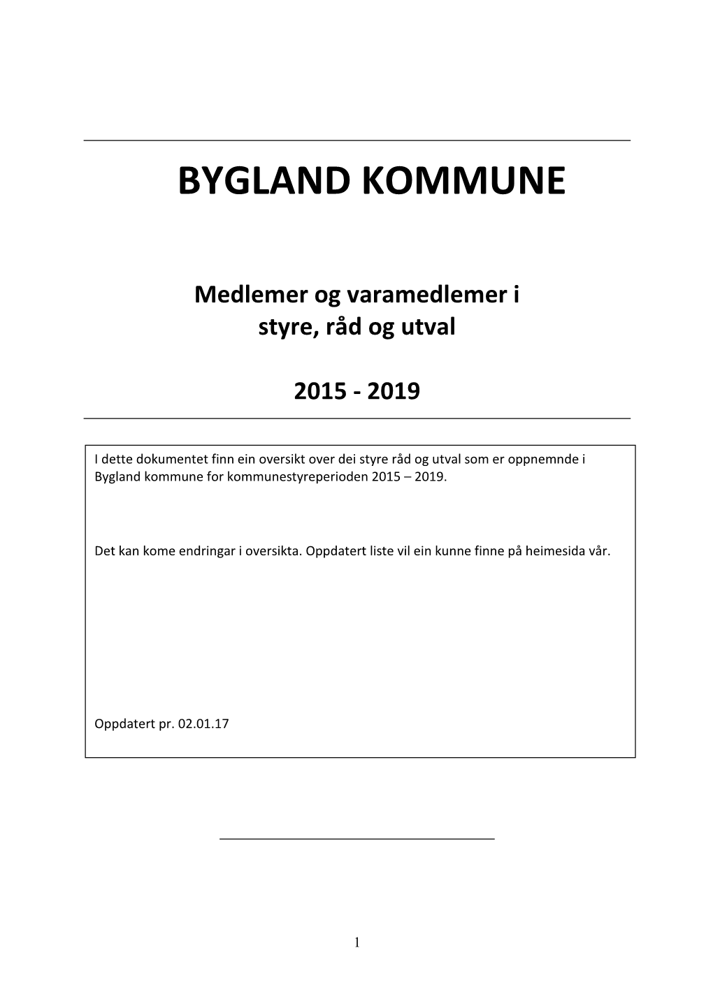 Bygland Kommune