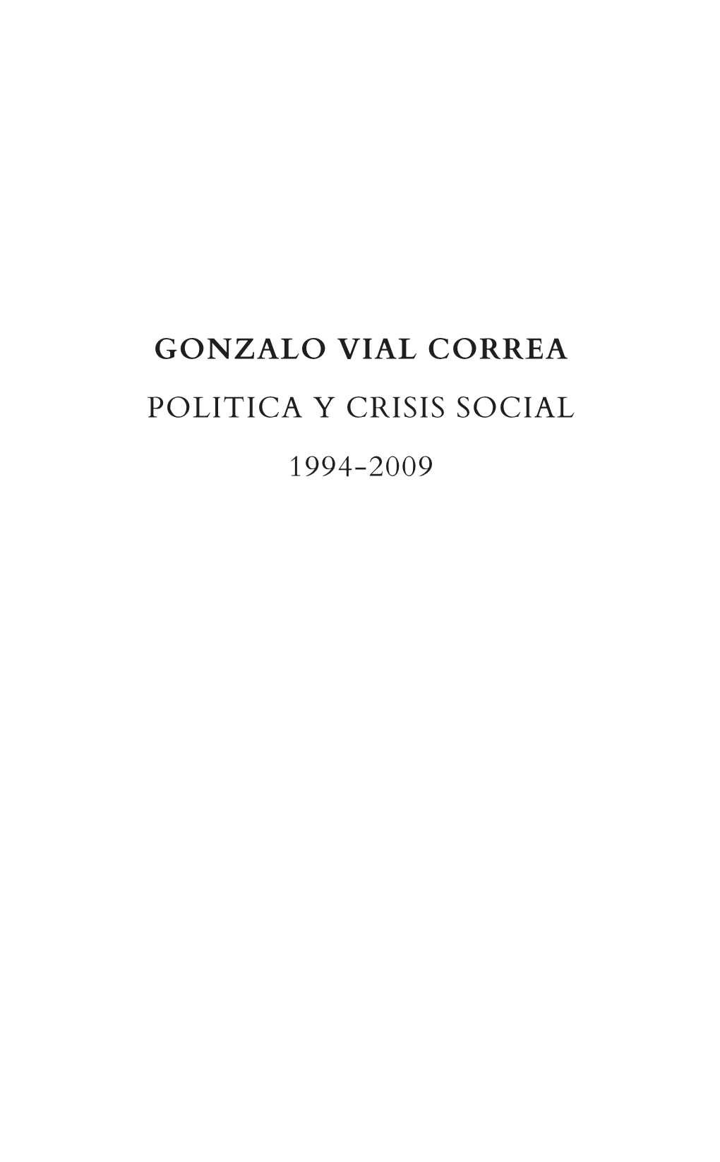 Gonzalo Vial Correa