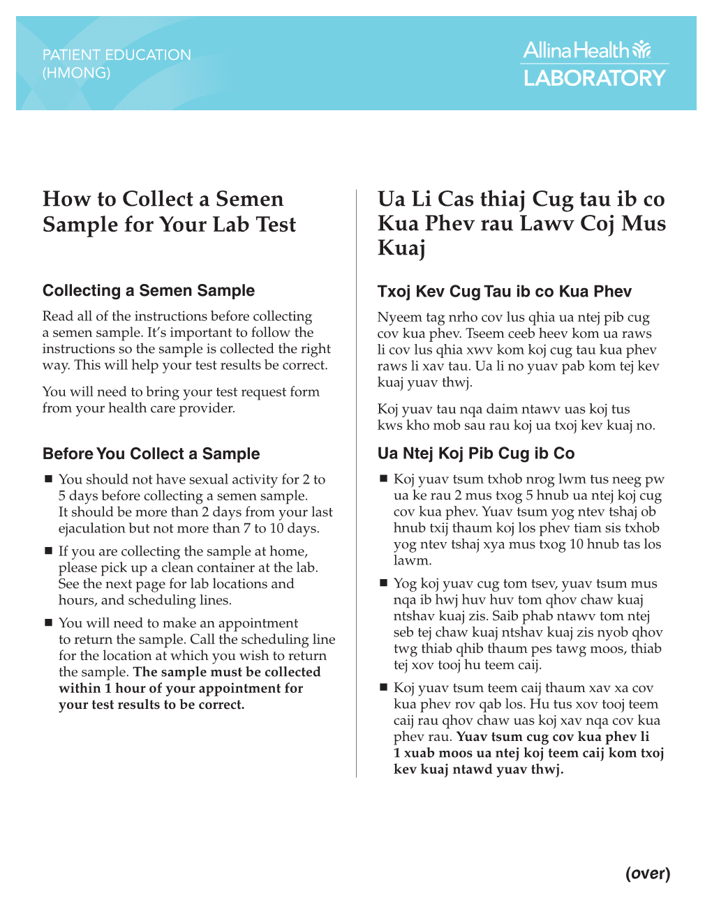 How to Collect a Semen Sample for Your Lab Test Ua Li Cas Thiaj Cug