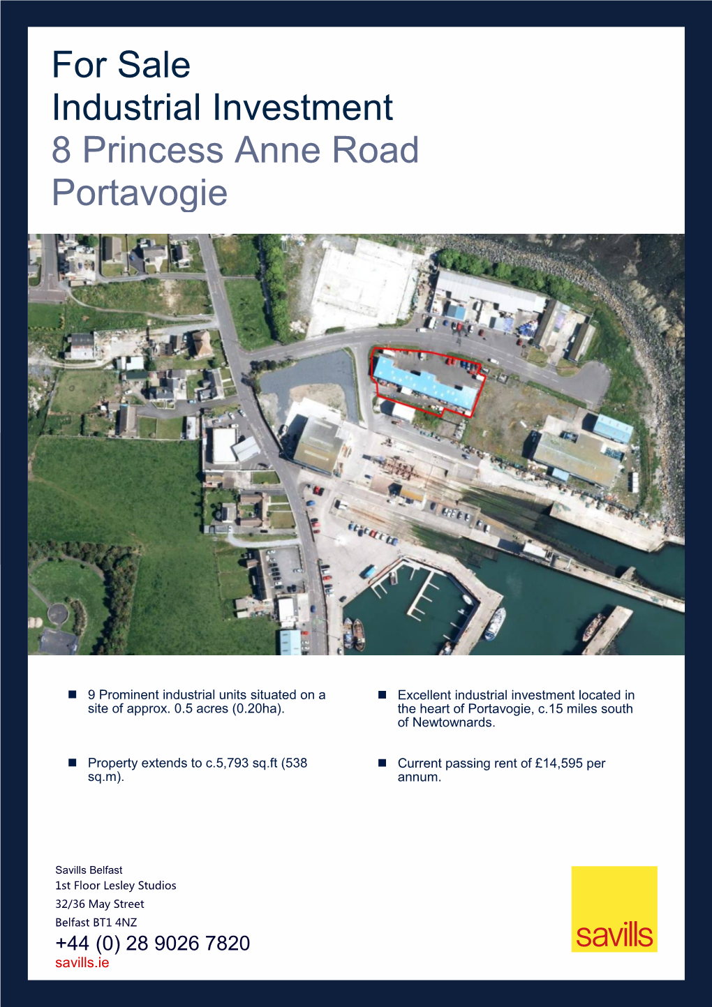 For Sale Industrial Investment 8 Princess Anne Road Portavogie