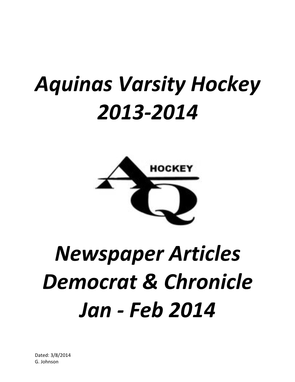 Hockey 2013-2014