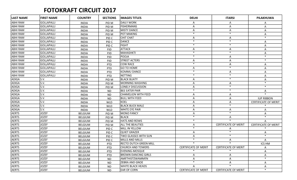 Fotokraft Circuit 2017