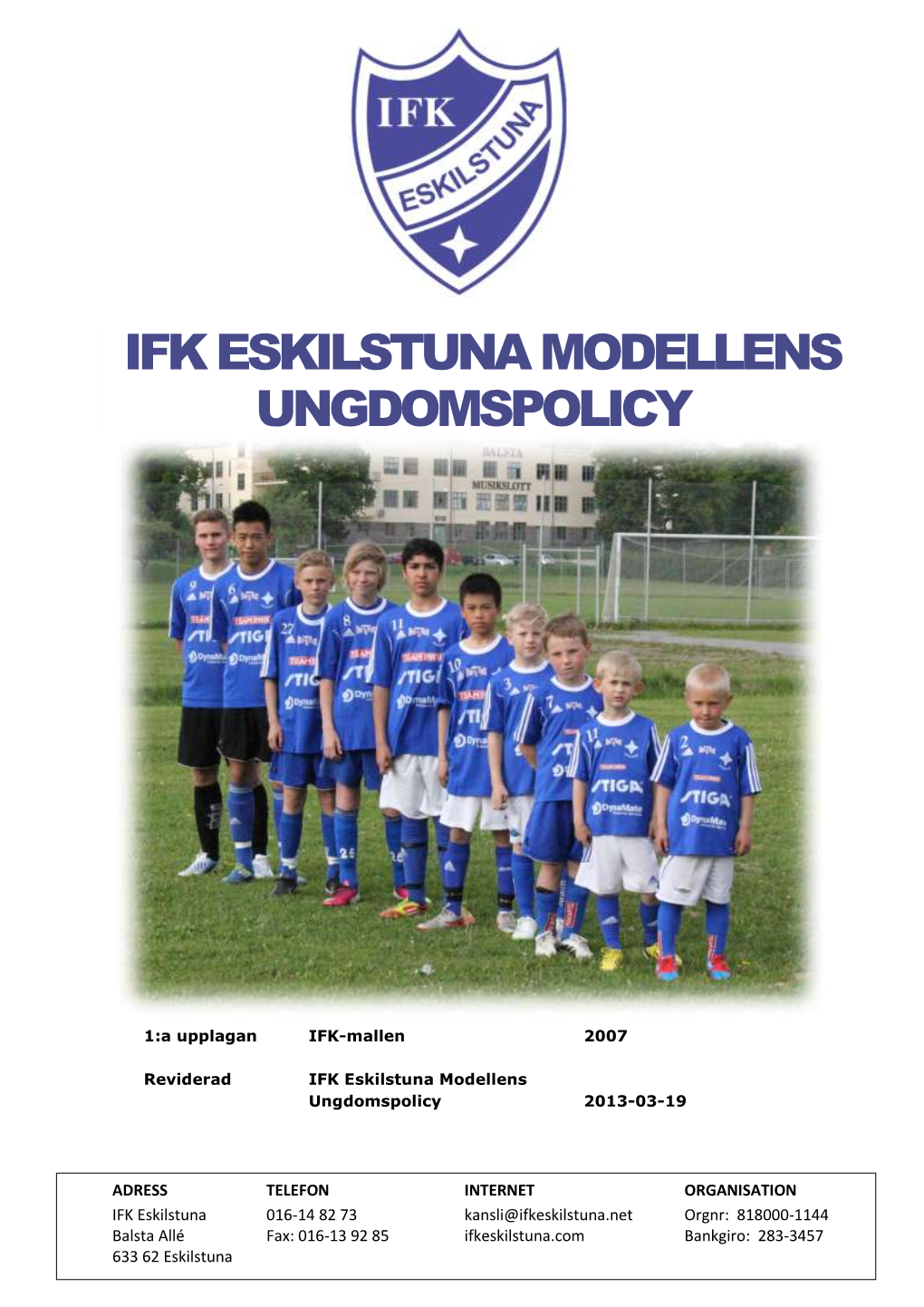 Ifk Eskilstuna Modellens Ungdomspolicy