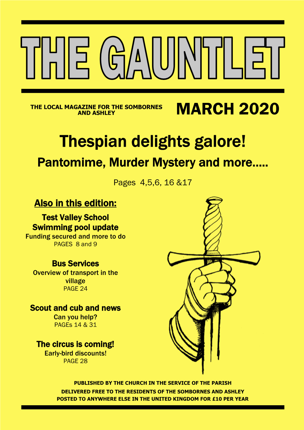 Thespian Delights Galore! MARCH 2020