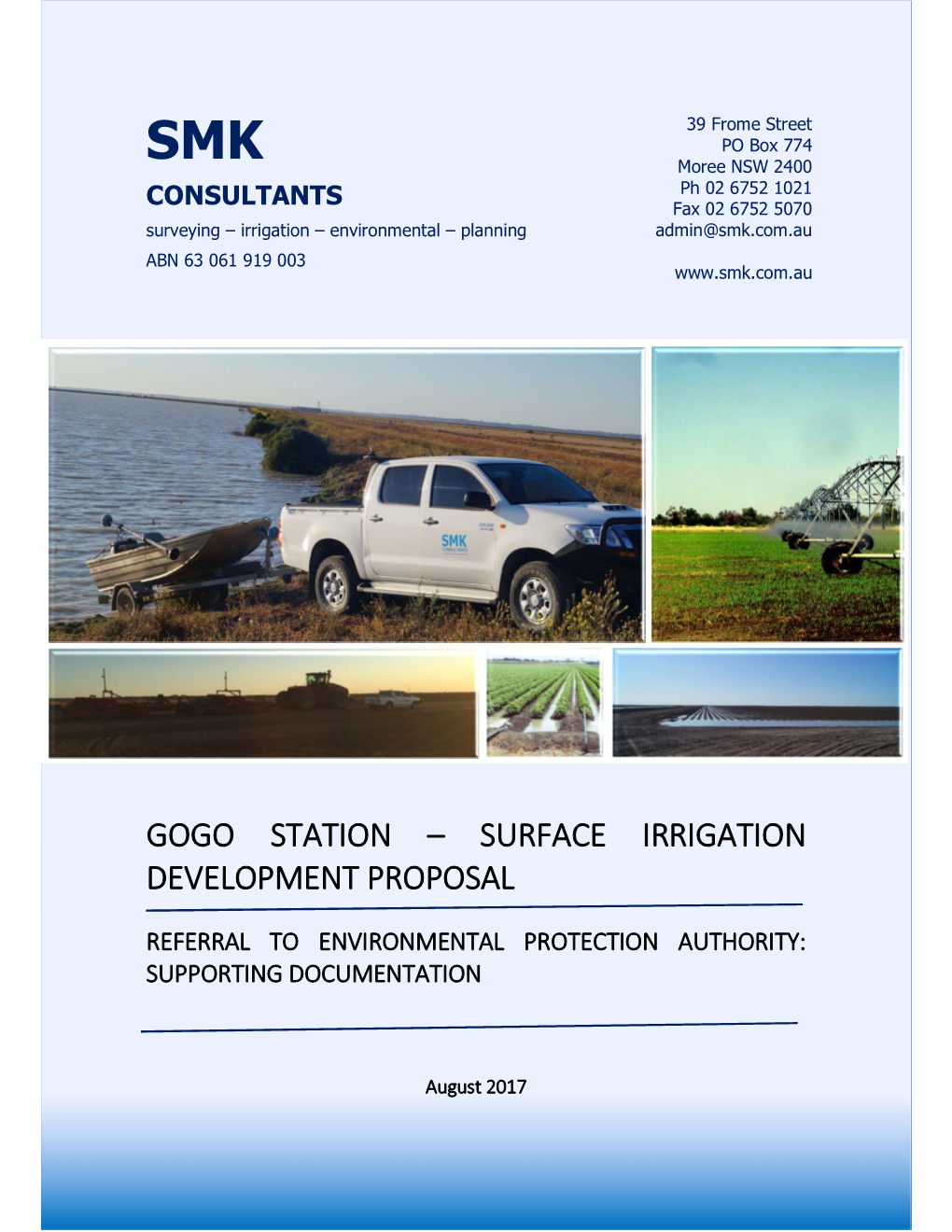 Gogo Station – Surface Irrigation Development Proposal