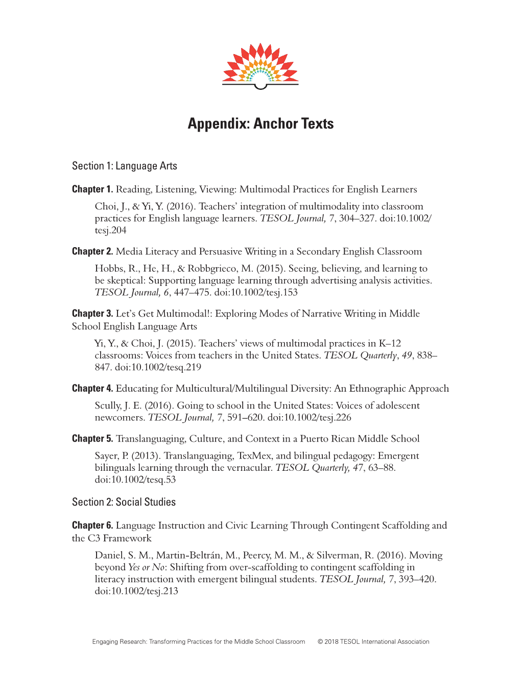 Appendix: Anchor Texts