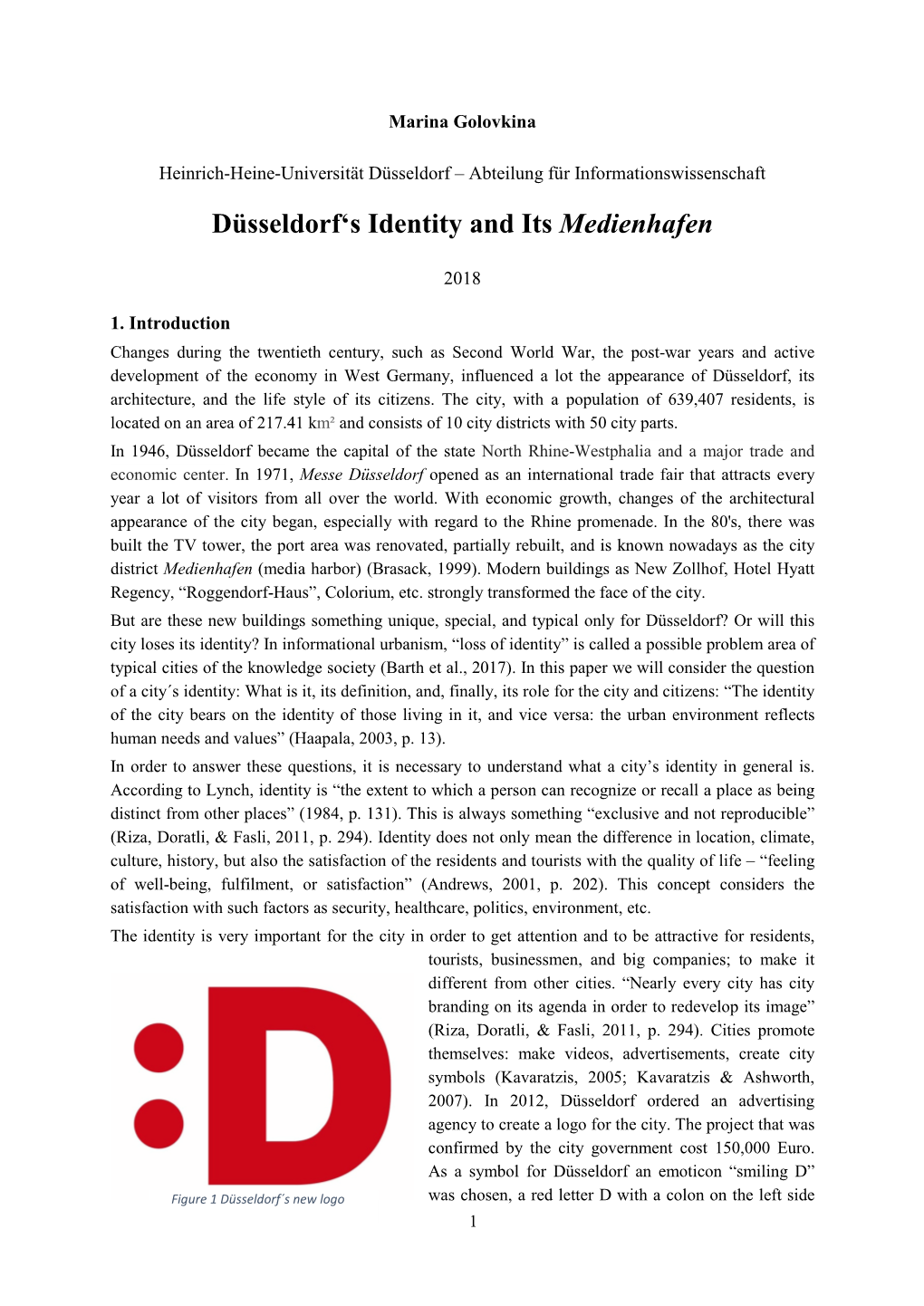 Düsseldorf's Identity and Its Medienhafen