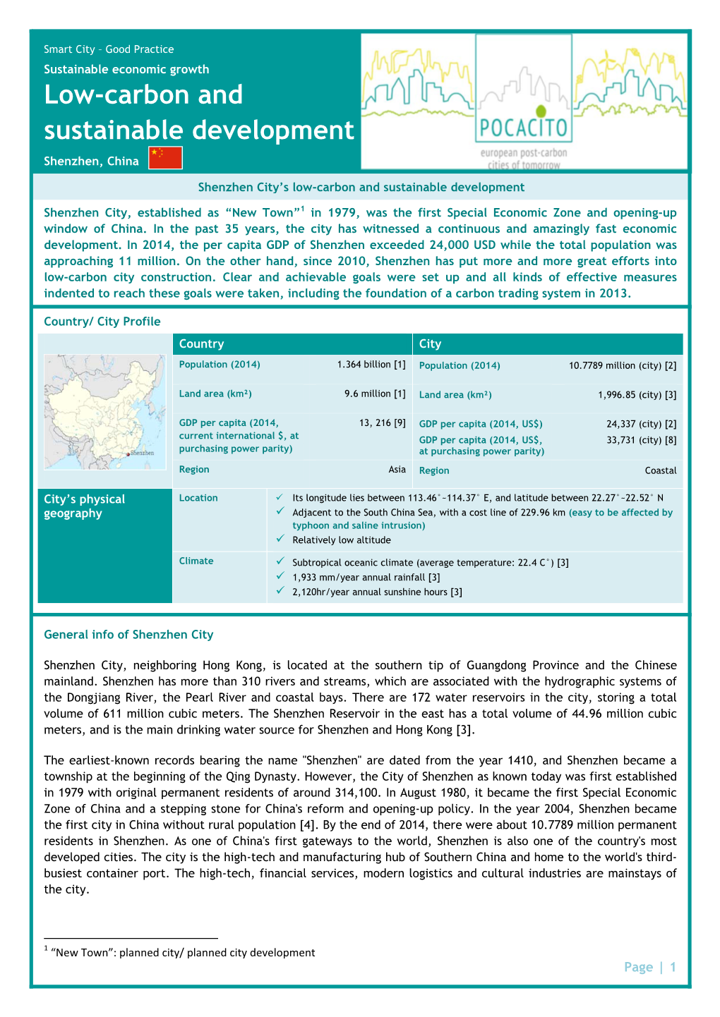 Low-Carbon and Sustainable Development