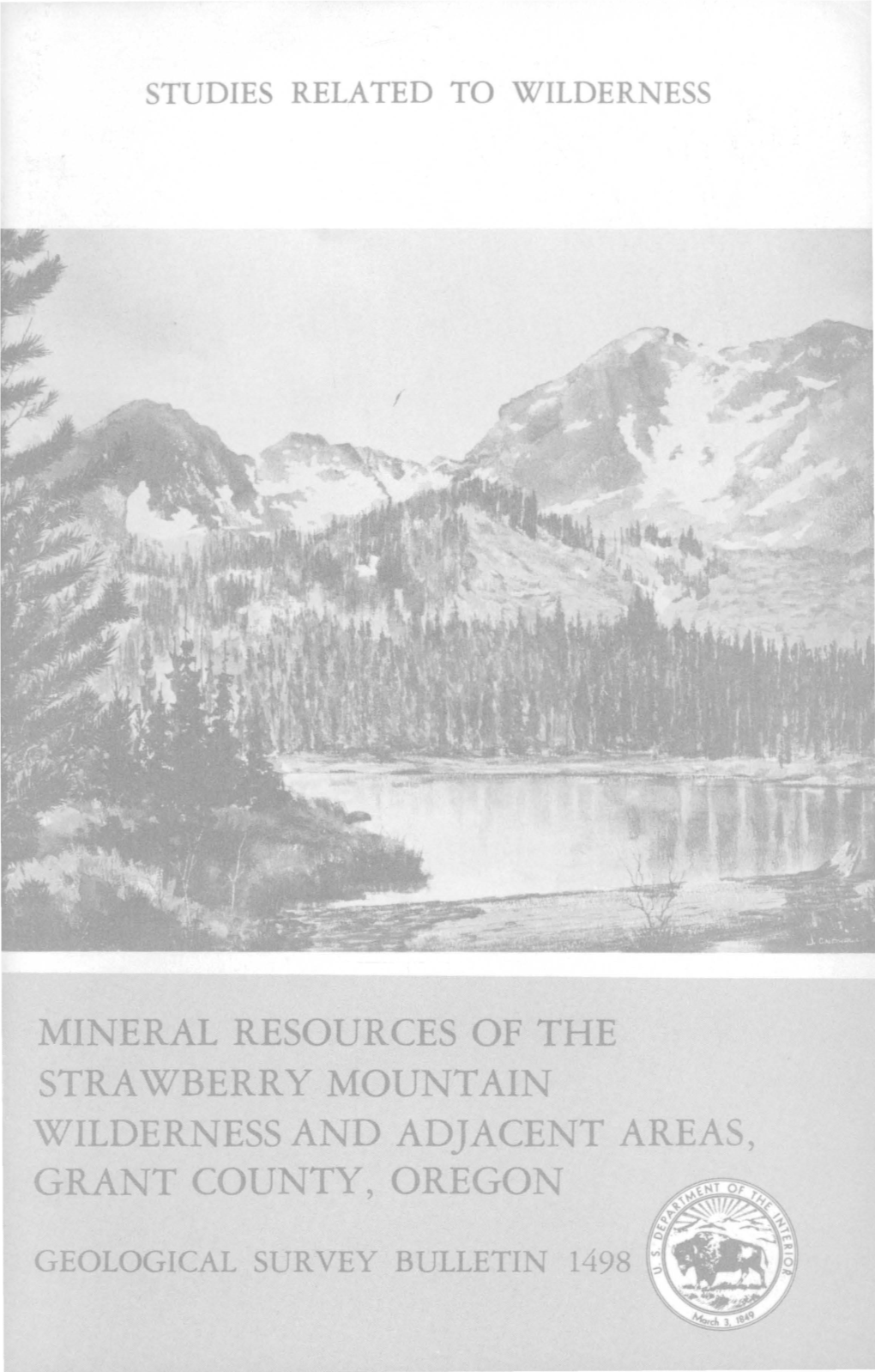Mine,Ral. Resources Yof· the Wilderness and Adjacent
