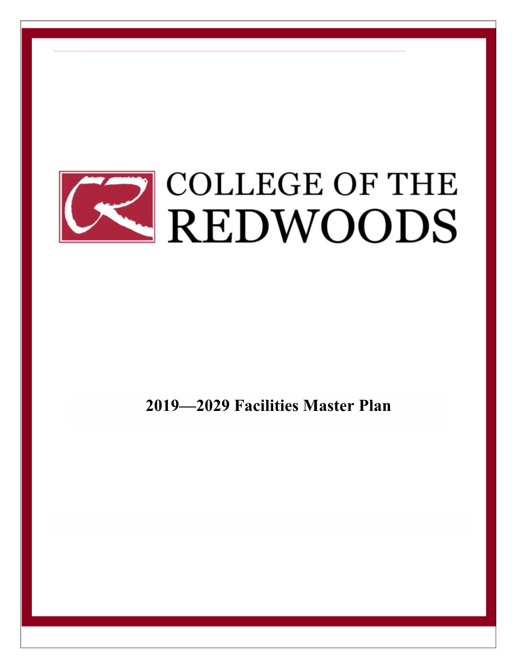 2019—2029 Facilities Master Plan