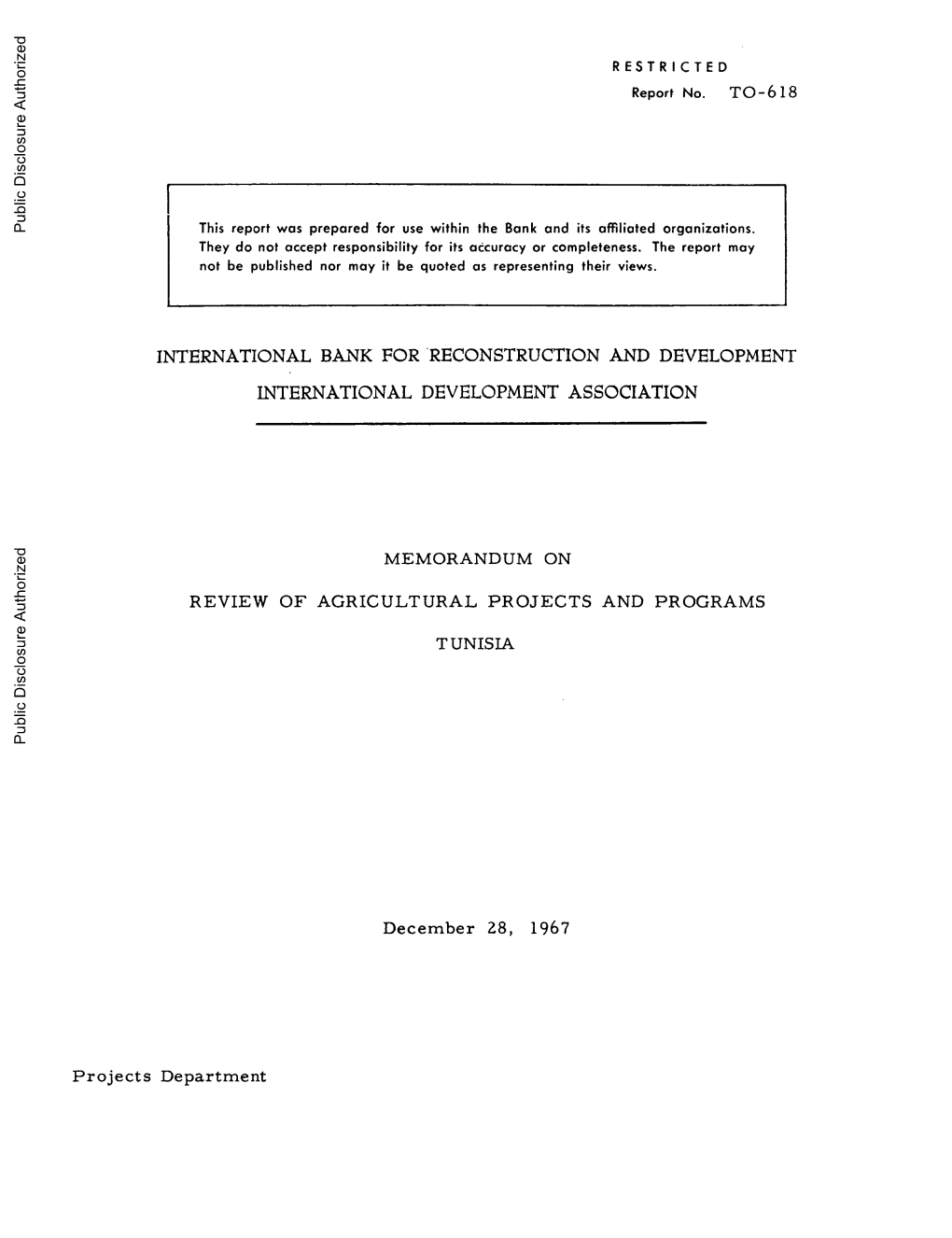 World Bank Document