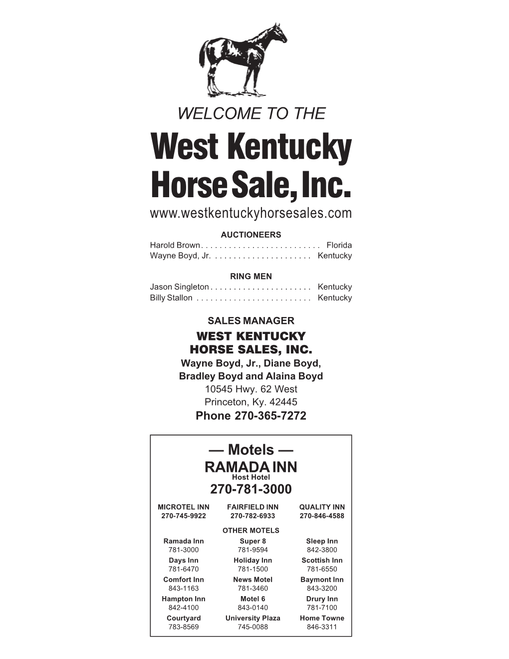 West Kentucky Horse Sale, Inc