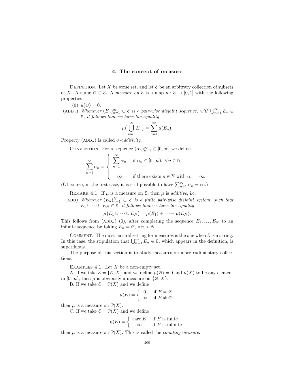 The Concept of Measure