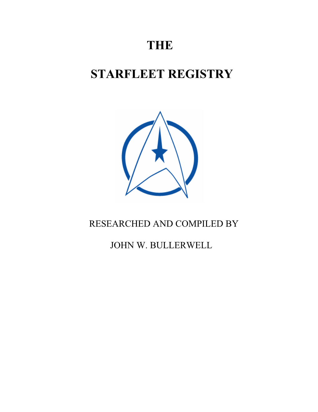 The Starfleet Registry