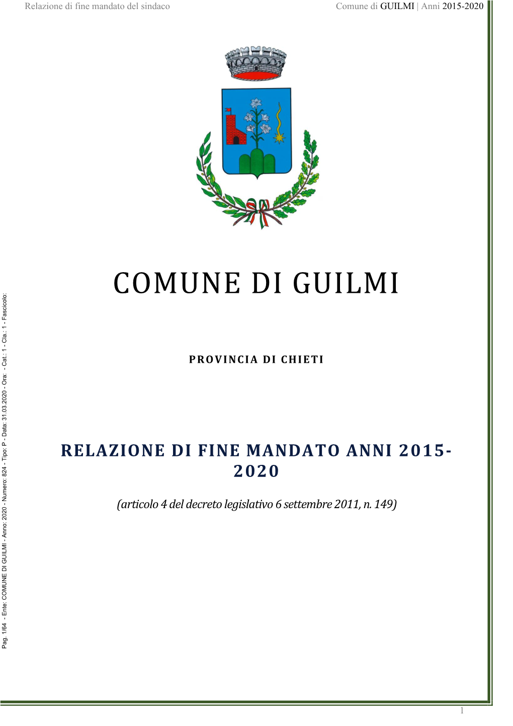 Comune Di GUILMI | Anni 2015-2020