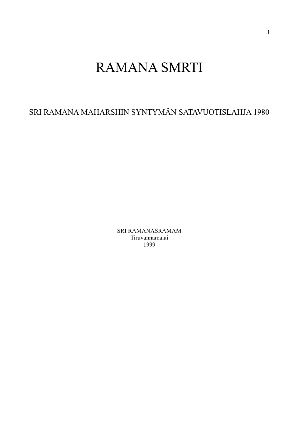 Ramana Smrti