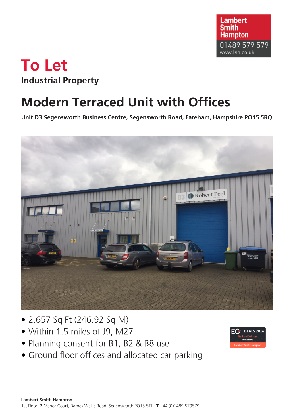 To Let,Unit D3 Segensworth Business Centre, Segensworth Road