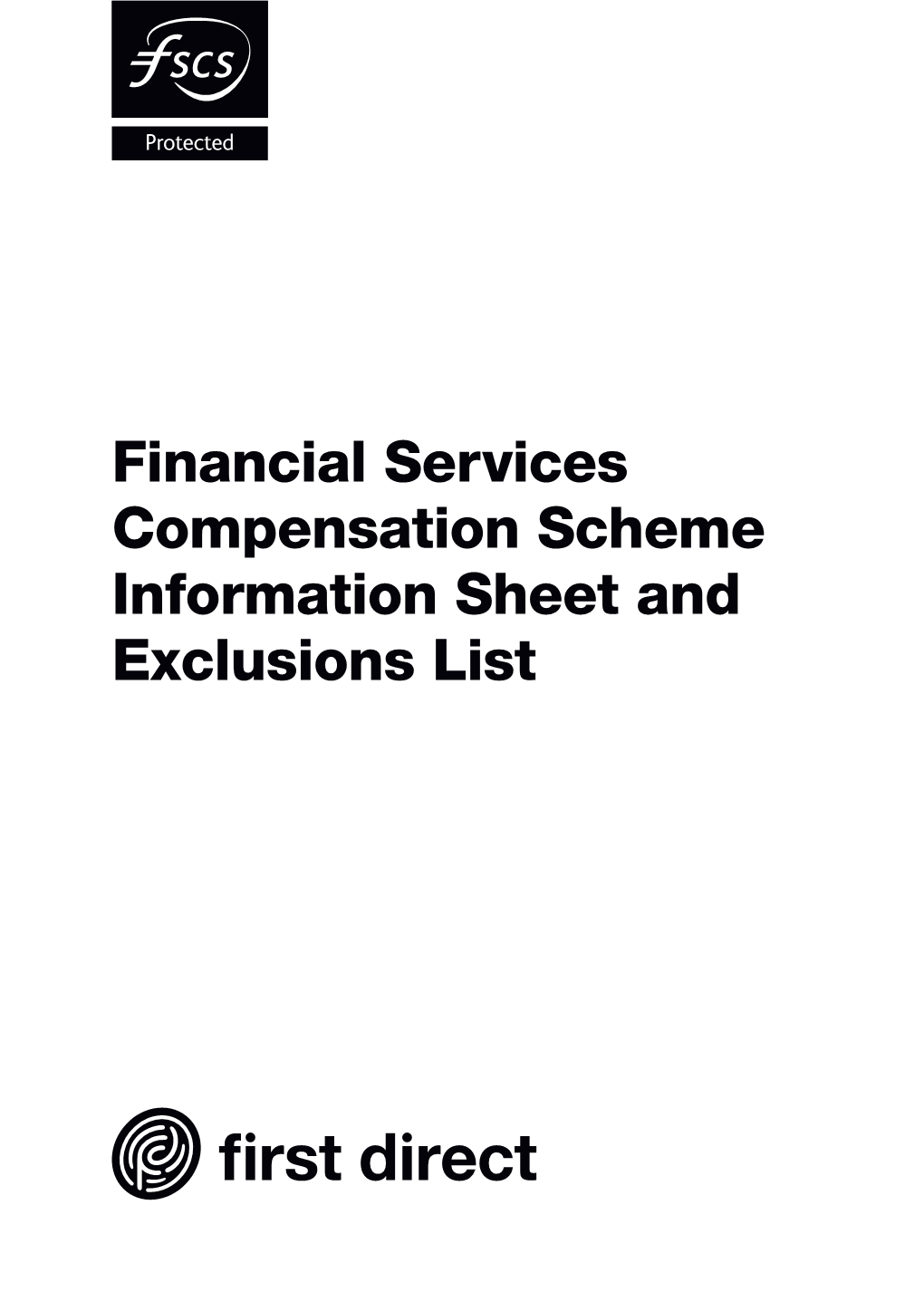 UK FSCS Information Sheet and Exclusions List