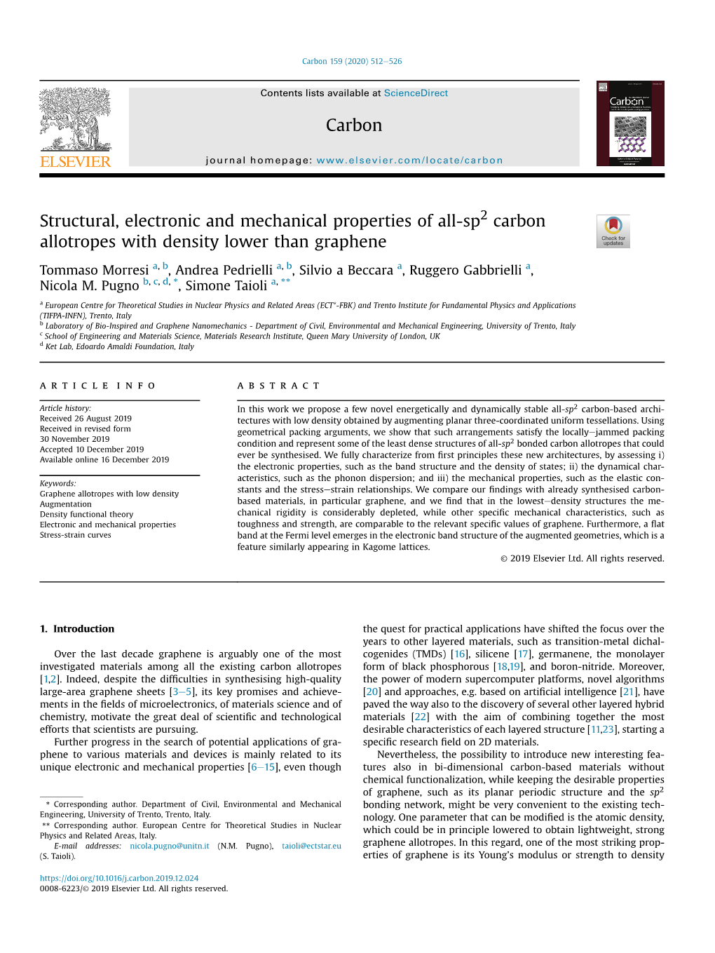 Structural, Electronic and Mechanical Properties of All-Sp2 Carbon Allotropes with Density Lower Than Graphene