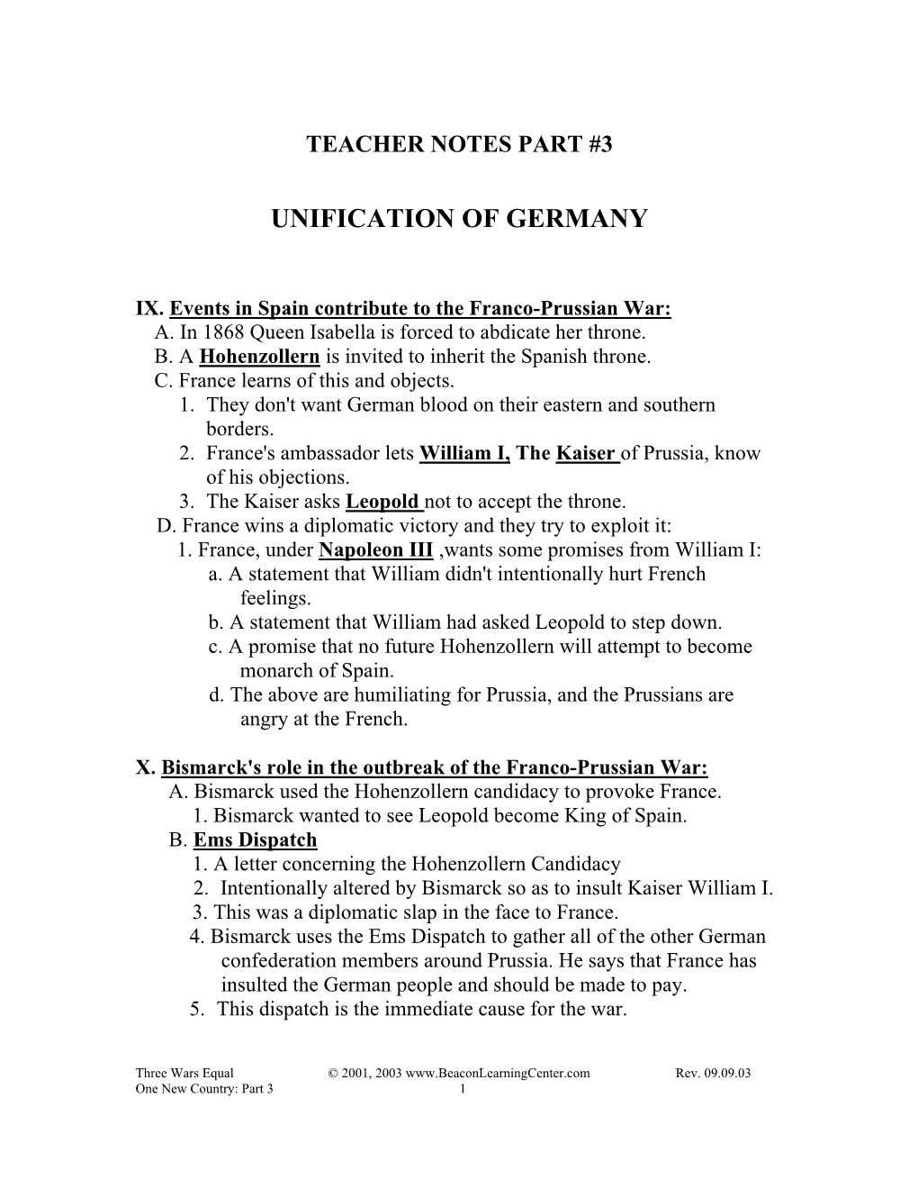 Unification of Germany