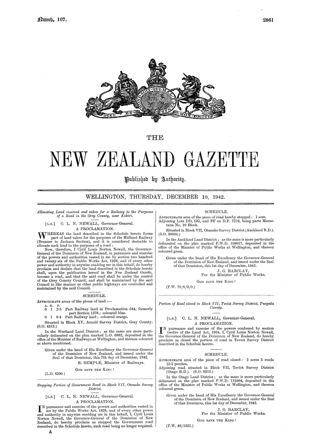 New Zealand Gazette