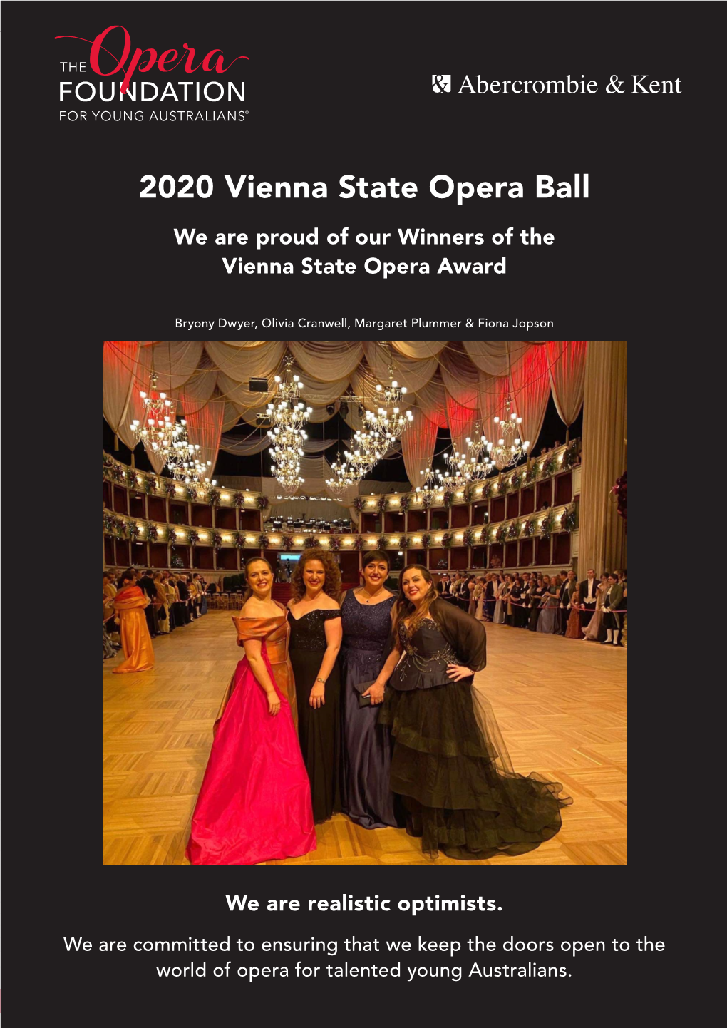 2020 Vienna State Opera Ball We Are Proud of Our Winners of the Vienna State Opera Award