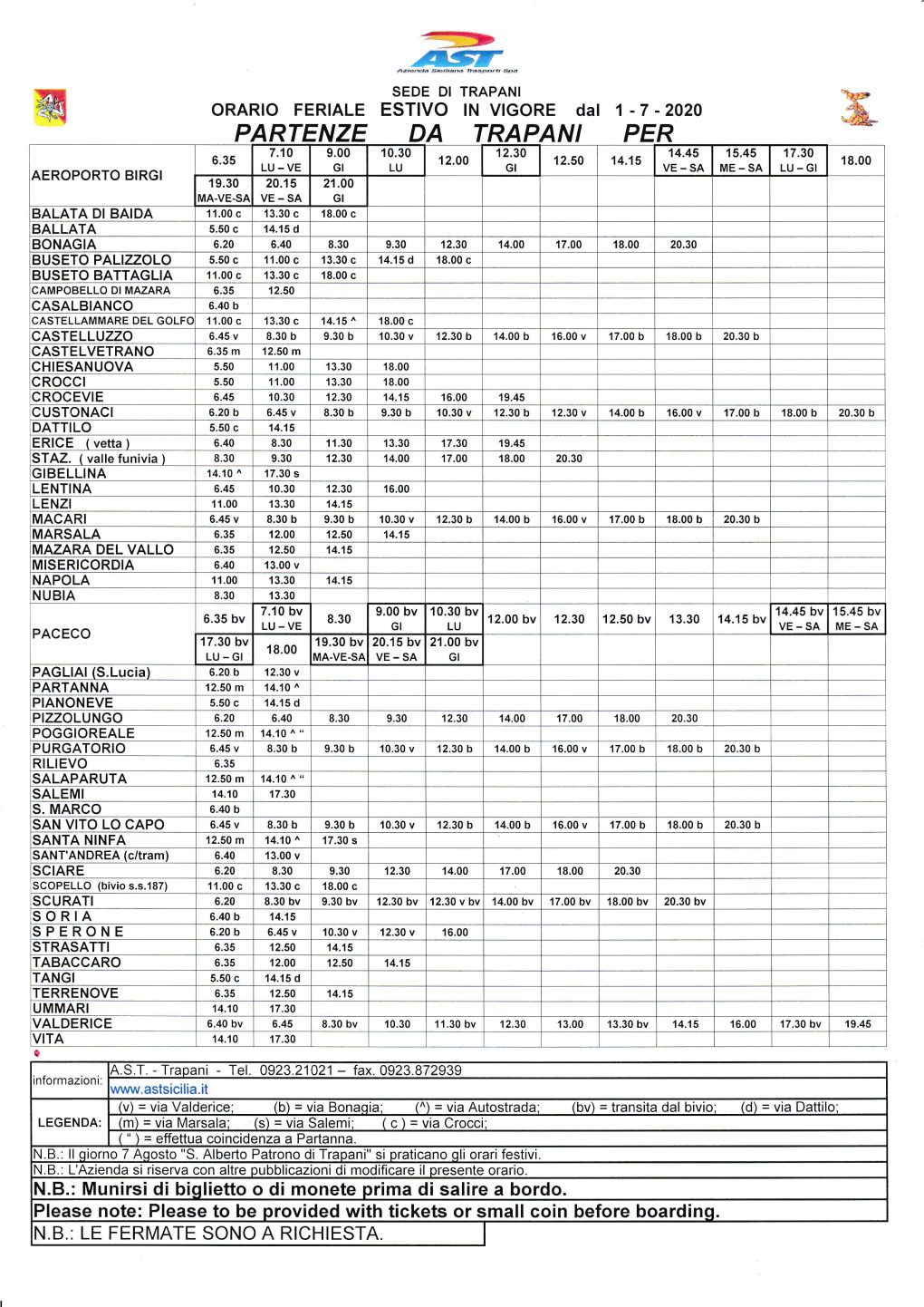 FERIALE ESTIVO 1 -7 -2020 Ta SORIA B