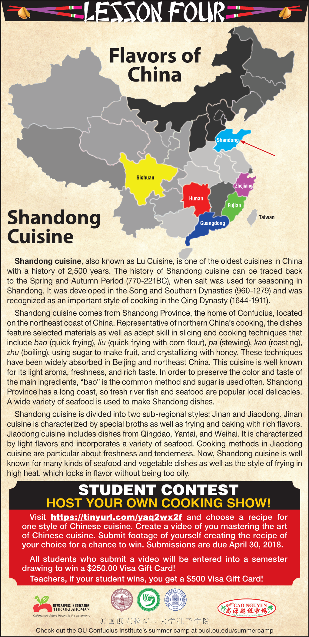 Shandong Cuisine, Also Known As Lu Cuisine, Is One of the Oldest Cuisines in China with a History of 2,500 Years